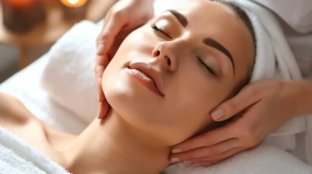Relaxing Morpheus8 skin rejuvenation treatment being performed at a clinic in Provo, Utah
