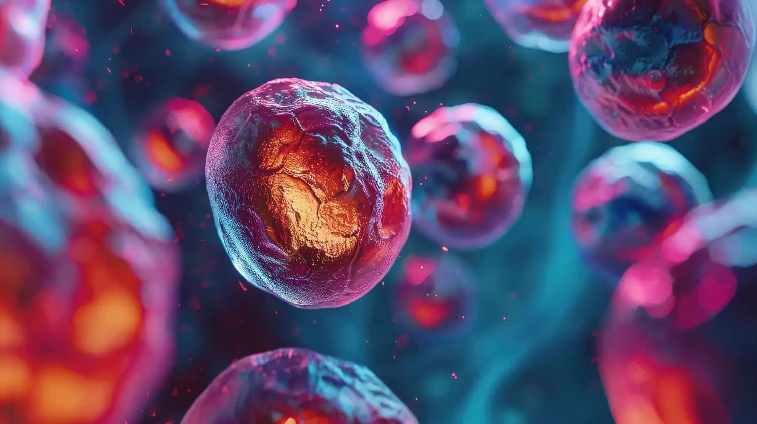 Colorful cells representing hormone balance, symbolizing pellet therapy benefits in Provo, Utah