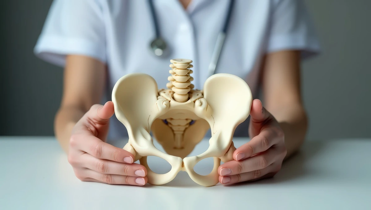 Pelvic floor model demonstration at Optimal Health Family Practice & Medspa providing pelvic floor treatment in Provo, UT.